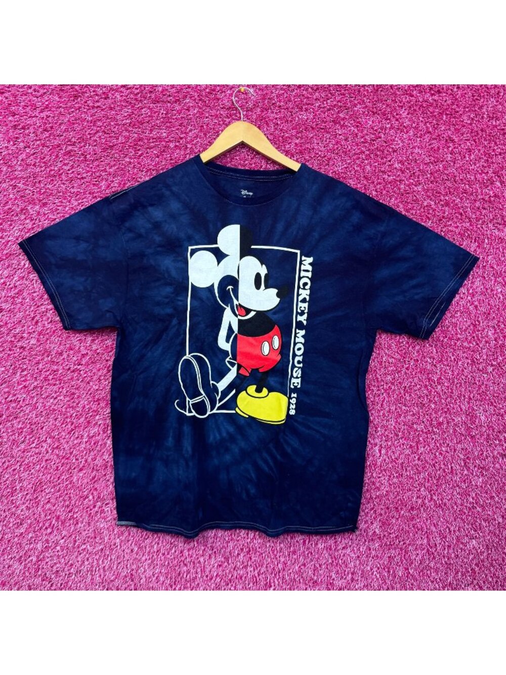 Mickey Mouse Half animated tiedye T-shirt size 2XL